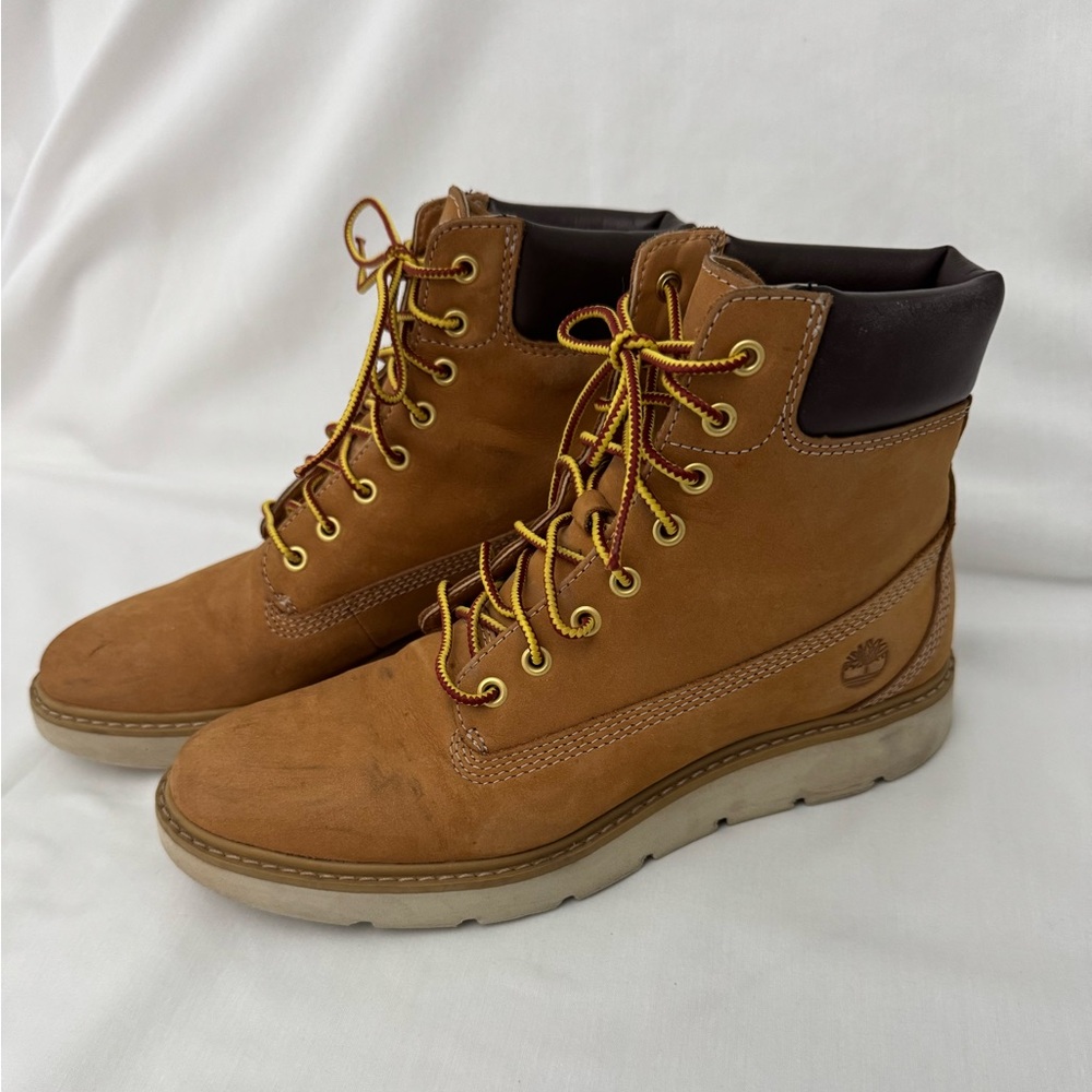 Timberlands boots Sz 8 Kensington Wheat Nubuck work women's